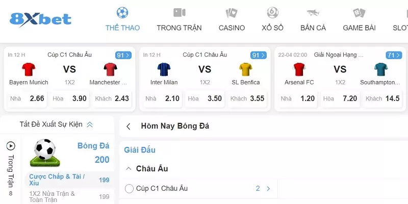 Ưu điểm cá cược thể thao 8XBET